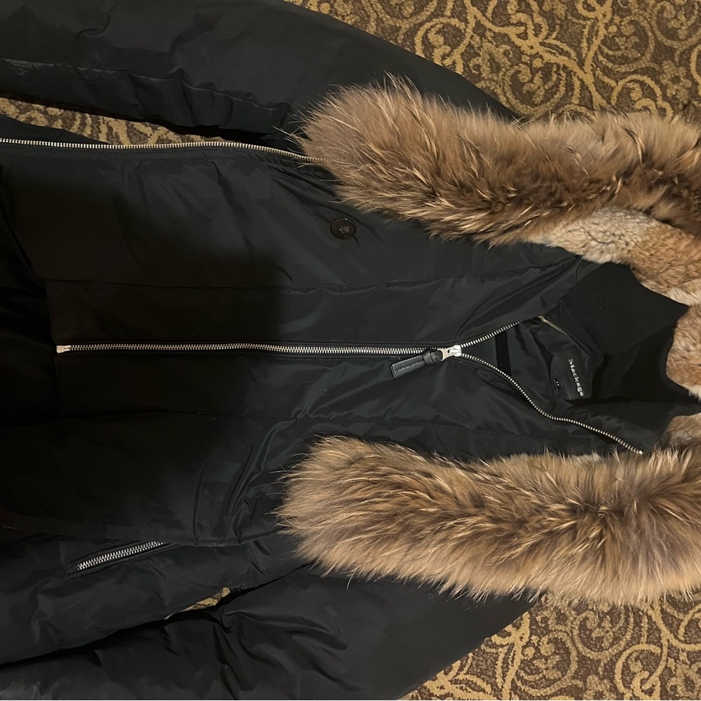 Mackage Down Jacket with real fur trim. Size XS/S - Picture 4 of 12